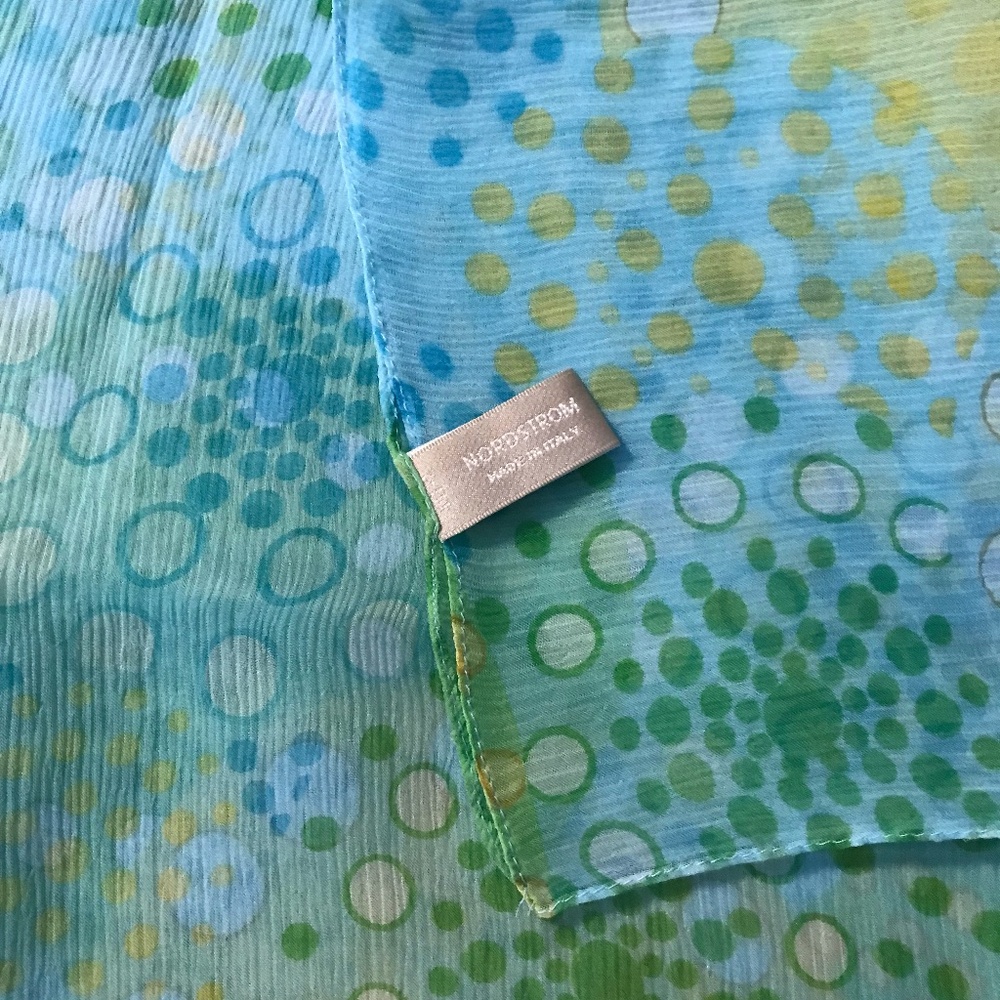 Pop art 100% silk print scarf